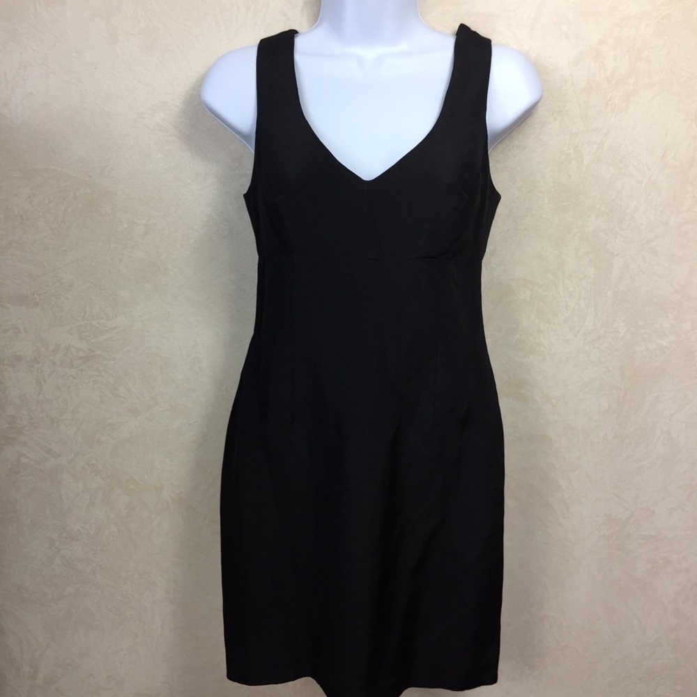 Vintage BCBG Linen and Acetate LBD size 2